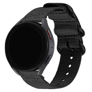 BALR Huawei Watch GT 3 Pro 46mm Nylon Strap with Buckle (Black)