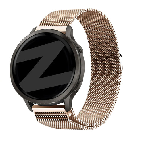 Bandz Bracelet milanais 'Loop' Garmin Forerunner 70 (or rose)