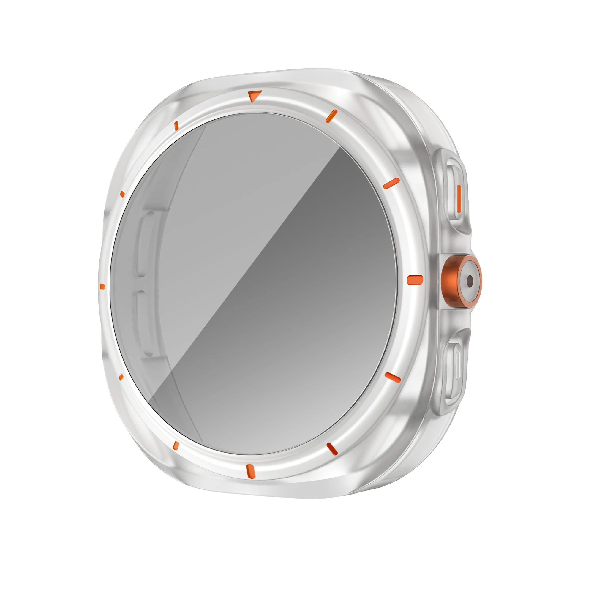 Bandz Coque de PC carrée avec verre Samsung Galaxy Watch 7 - 44 mm (escarcha)
