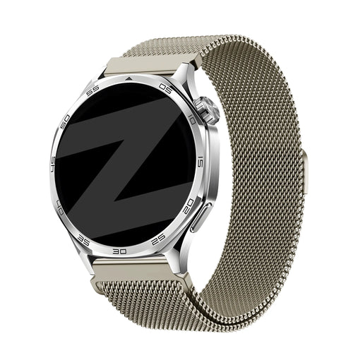 Bandz Bracelet milanais 'Easy Fit' Huawei Watch GT 7 - 46mm (gris titane)