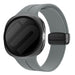 Bracelet silicone avec boucle Samsung Galaxy Watch 8 Classic (gris foncé)