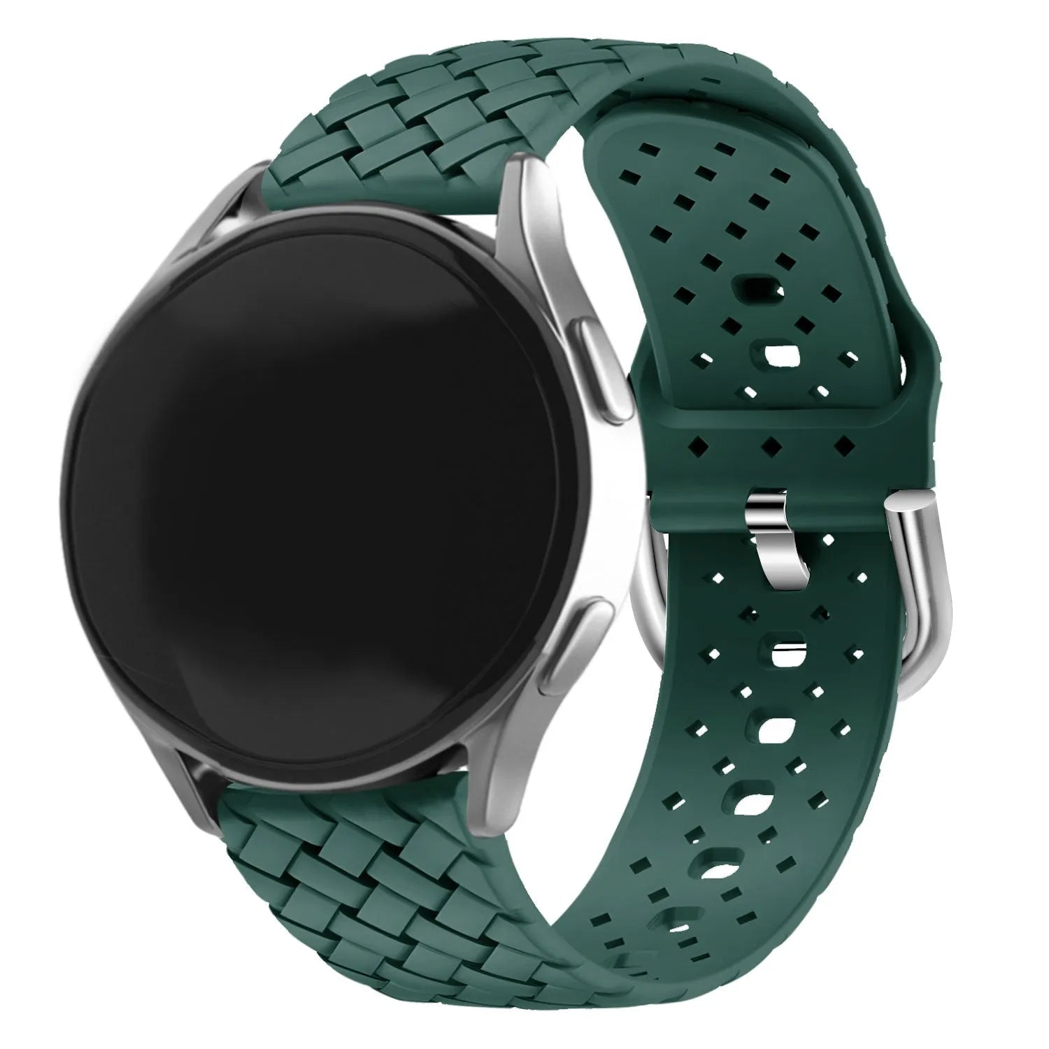 Amazfit GTS 4 Braided Silicone Strap (Dark Green)
