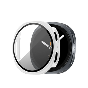 Bandz Coque PC avec verre Samsung Galaxy Watch 8 / 9 - 44mm (blanc)