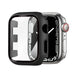 Coque rigide avec verre Apple Watch (noir)