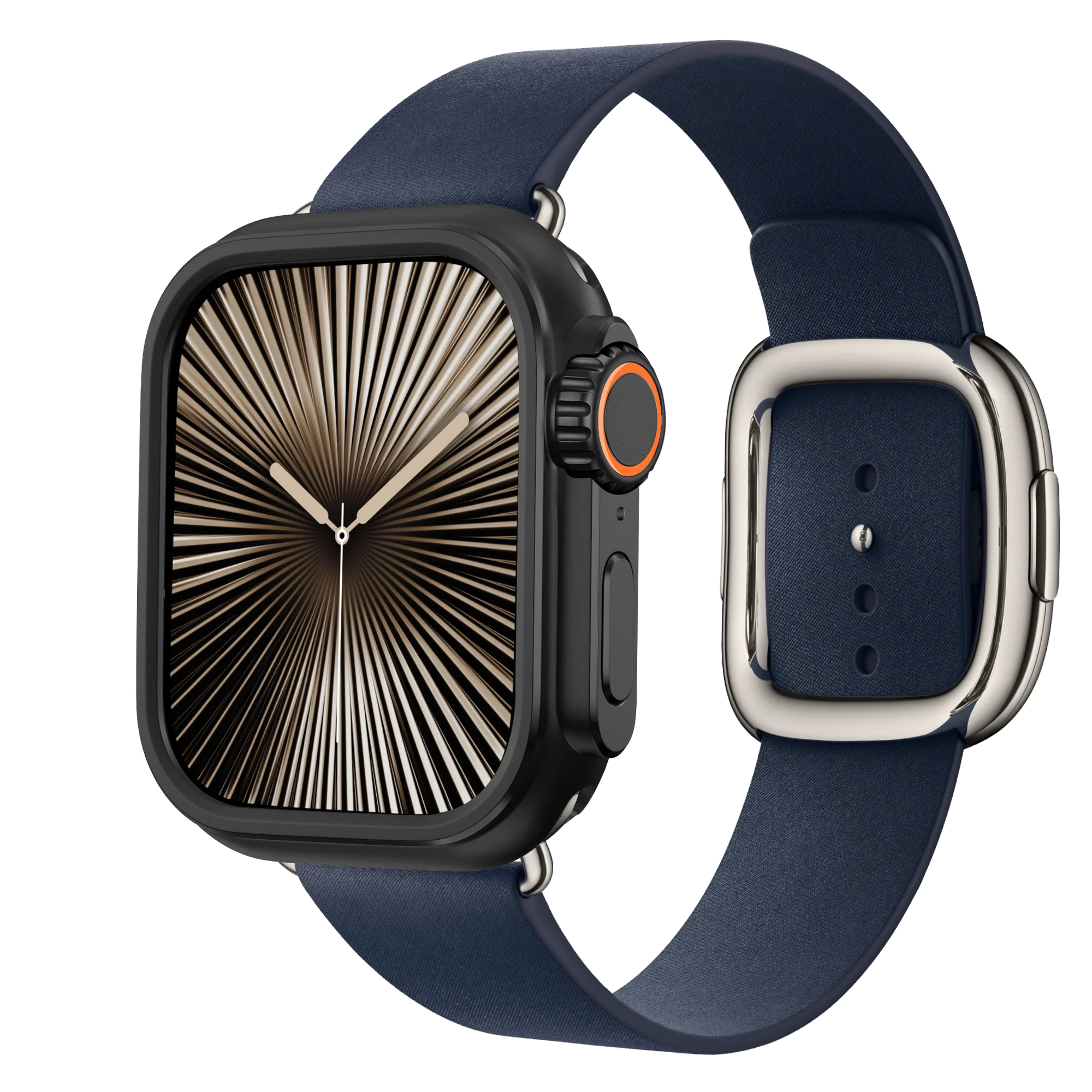 Bandz Coque métallique Apple Watch (noir)