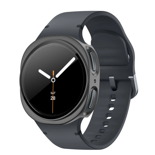 Bandz Coque PC avec verre Samsung Galaxy Watch 8 - 44mm (gris titane)