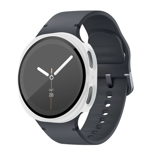 Bandz Coque PC avec verre Samsung Galaxy Watch 8 - 40mm (blanc)