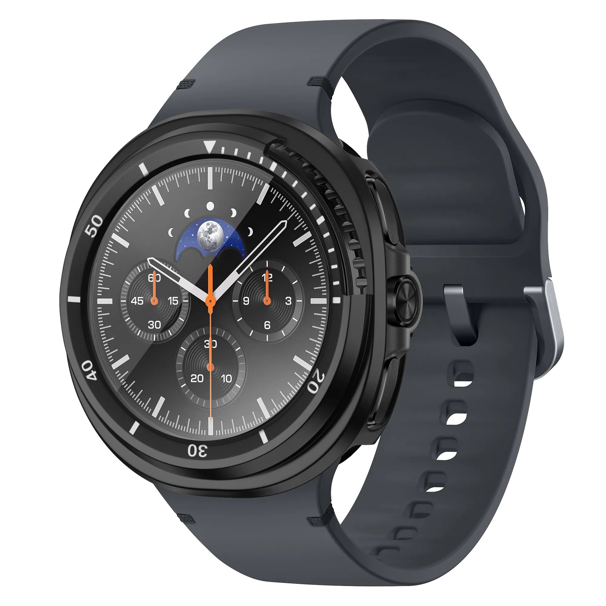 Bandz Coque Bezel avec verre Samsung Galaxy Watch 8 Classic (noir/blanc)