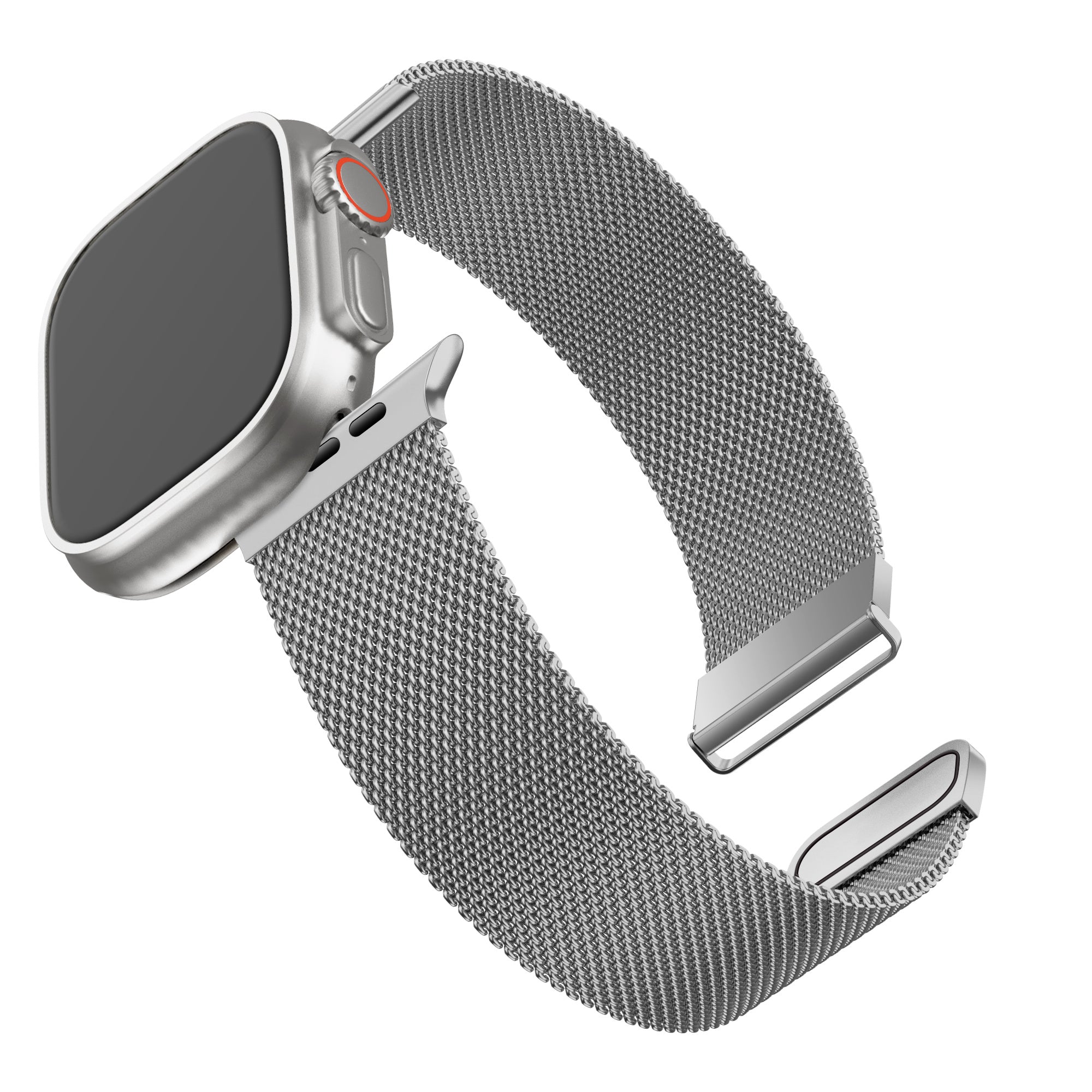 BALR Bracelet milanais Apple Watch Ultra (argent)