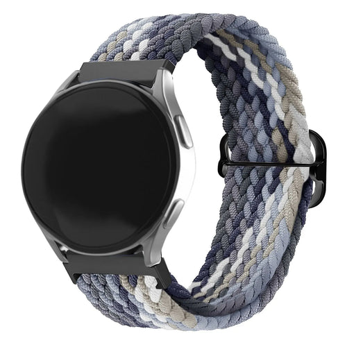 Nylon Adjustable Braided Strap, on a watch, 3/4 front view