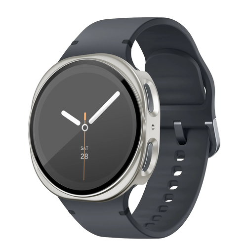 Bandz Samsung Galaxy Watch 8 - 40mm / 9 - 40mn PC Cover with Glass (Starlight)