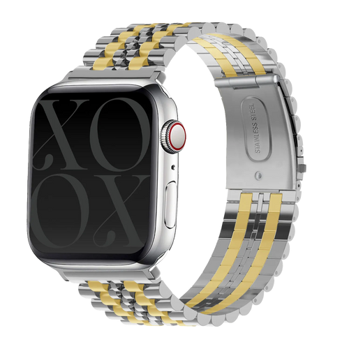 Bracelet acier xoxo Wildhearts Apple Watch (argenté/doré)