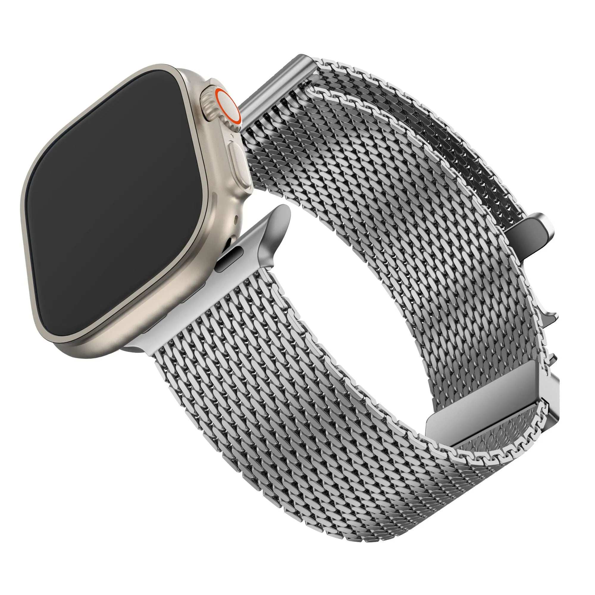 Bandz Bracelet Milanais Loop avec P-buckle Apple Watch (argent)