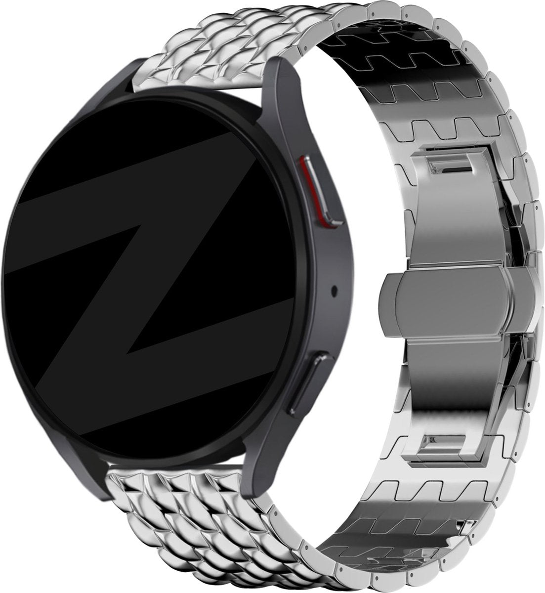 Bandz Bracelet acier inoxydable 'Dragon' universel 20mm (argent)