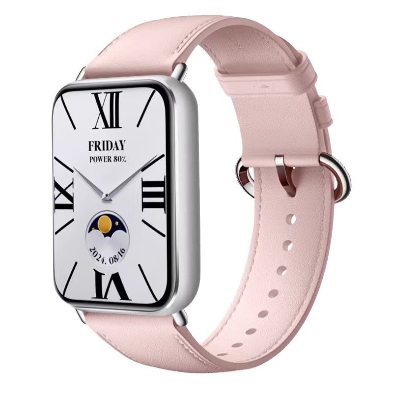 Bracelet cuir Xiaomi Smart Band 8 Pro (rose)
