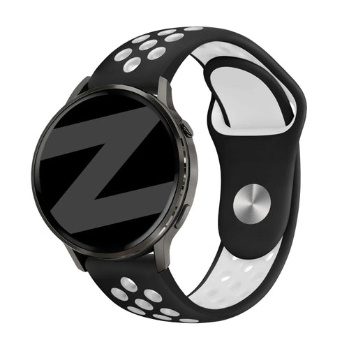 Bandz Bracelet sport 'Deluxe' Garmin Bounce 2 (noir/blanc)