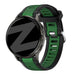 Bandz Bracelet dual sport avec boucle Garmin Venu (noir/vert)