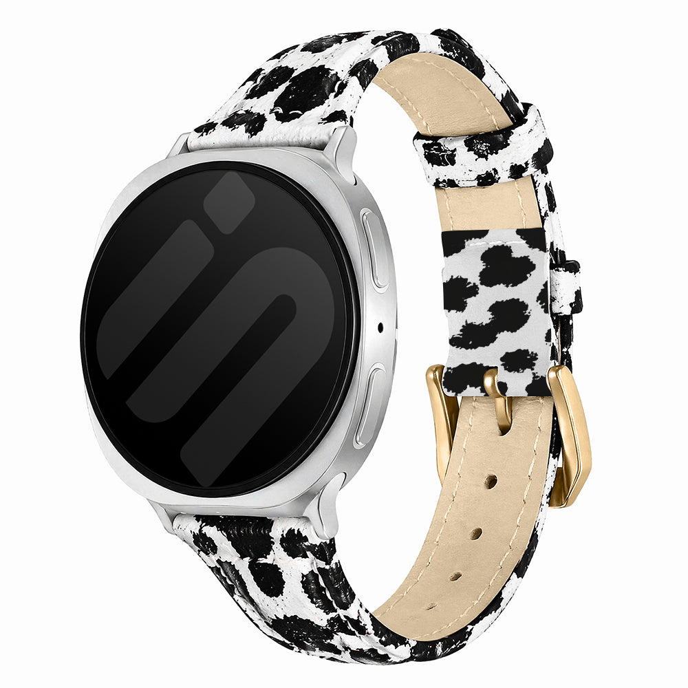 Bracelet cuir Samsung Galaxy Watch 8 - 40mm (léopard)