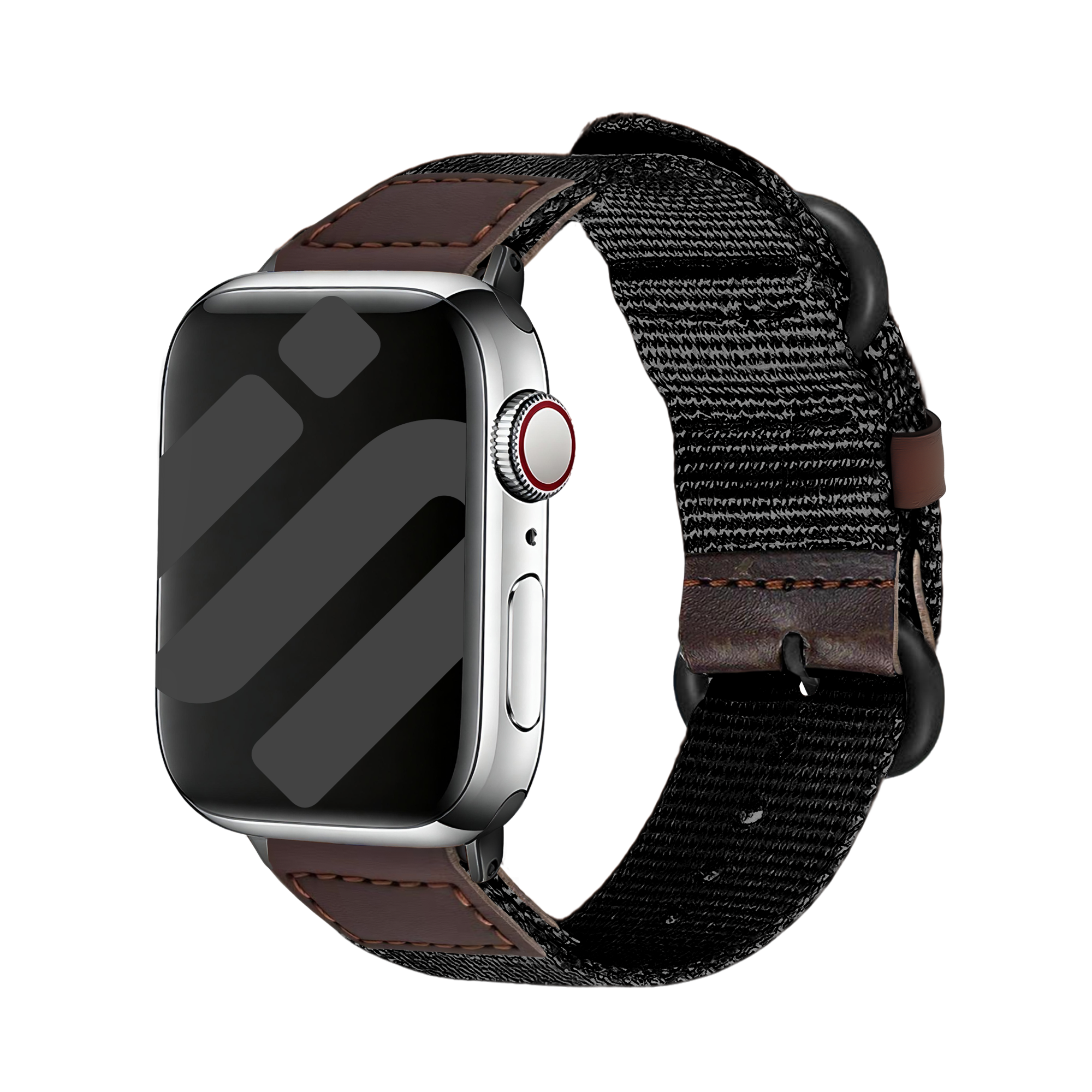 Bracelet canvas Apple Watch Ultra (noir)