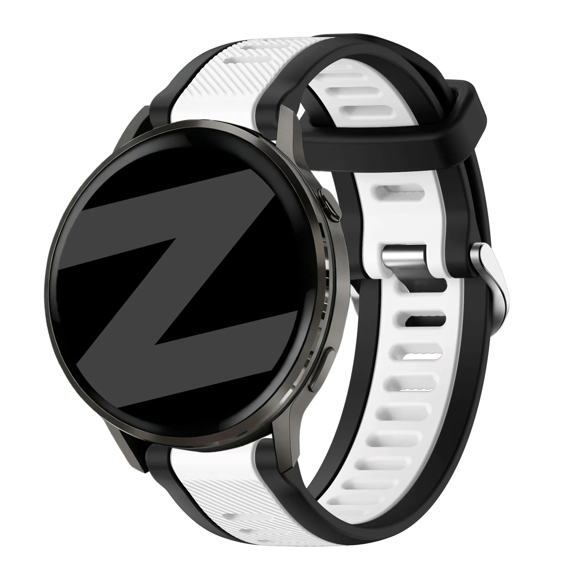 Bandz Bracelet dual sport avec boucle Garmin Venu SQ 2 (noir/blanc)