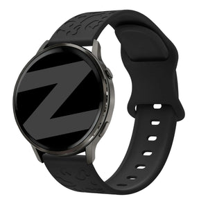 Bandz Garmin Vivomove Trend Silicone Strap 'Leopard' (Black)