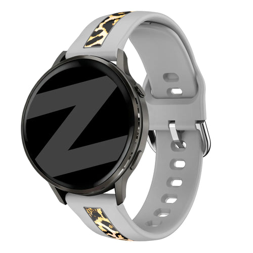 Bandz Bracelet dual léopard Huawei Watch GT 3 - 42mm (gris clair)