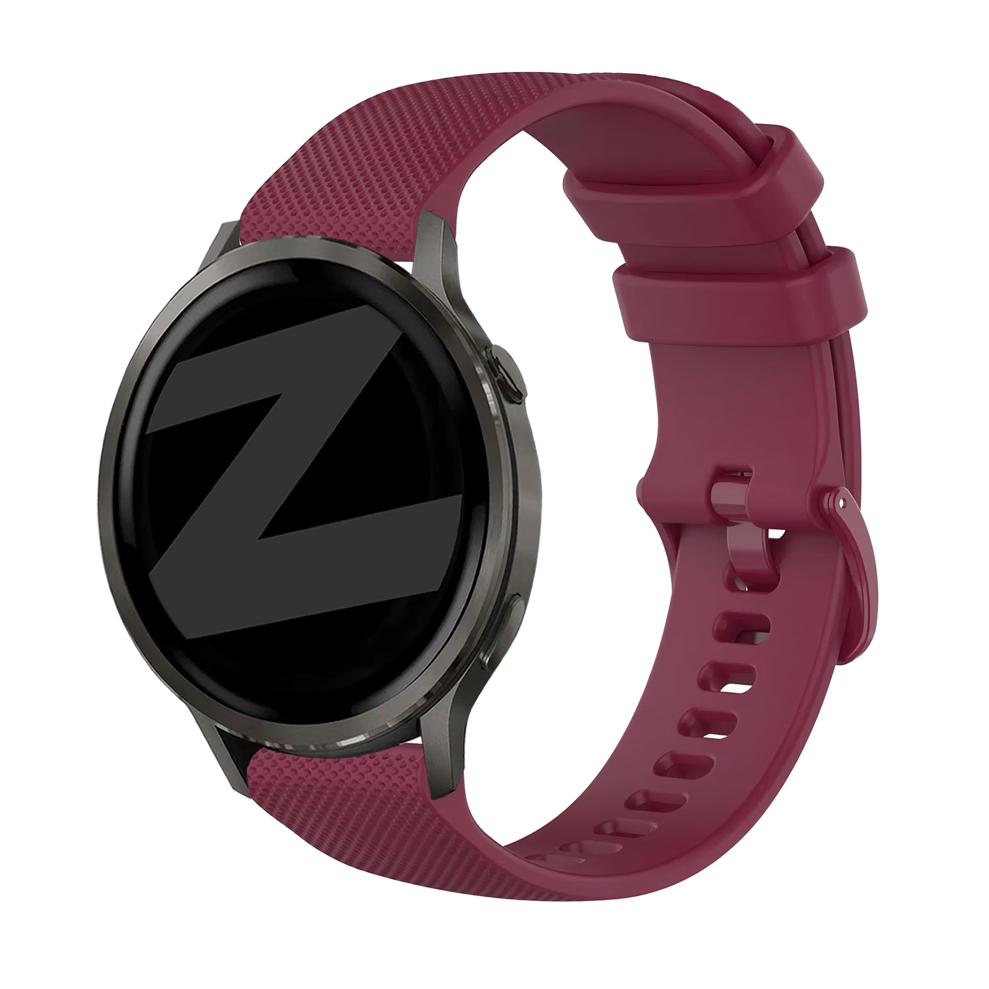 Bandz Bracelet silicone 'Premium' Garmin Vivoactive 4 (rouge vin)