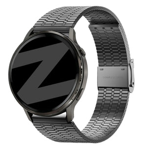 Bandz Bracelet acier ajustable Alpine Garmin D2 Air X15 (noir)