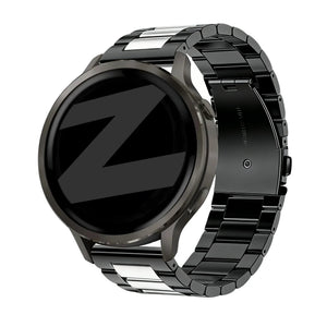 Bandz Bracelet acier 'Classic' Garmin Forerunner 255 (noir argent)