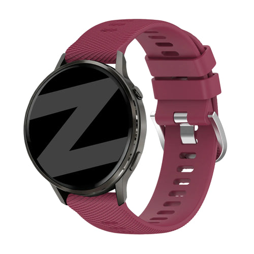 Bandz Bracelet silicone 'Deluxe' Garmin Venu 2s (rouge vin)
