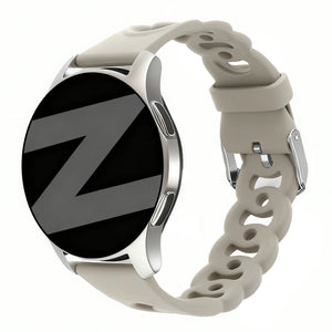 Bandz Bracelet silicone 'Chaînes' Polar Pacer (gris clair)