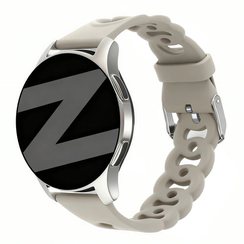 Bandz Bracelet silicone 'Chaînes' Polar Pacer (gris clair)