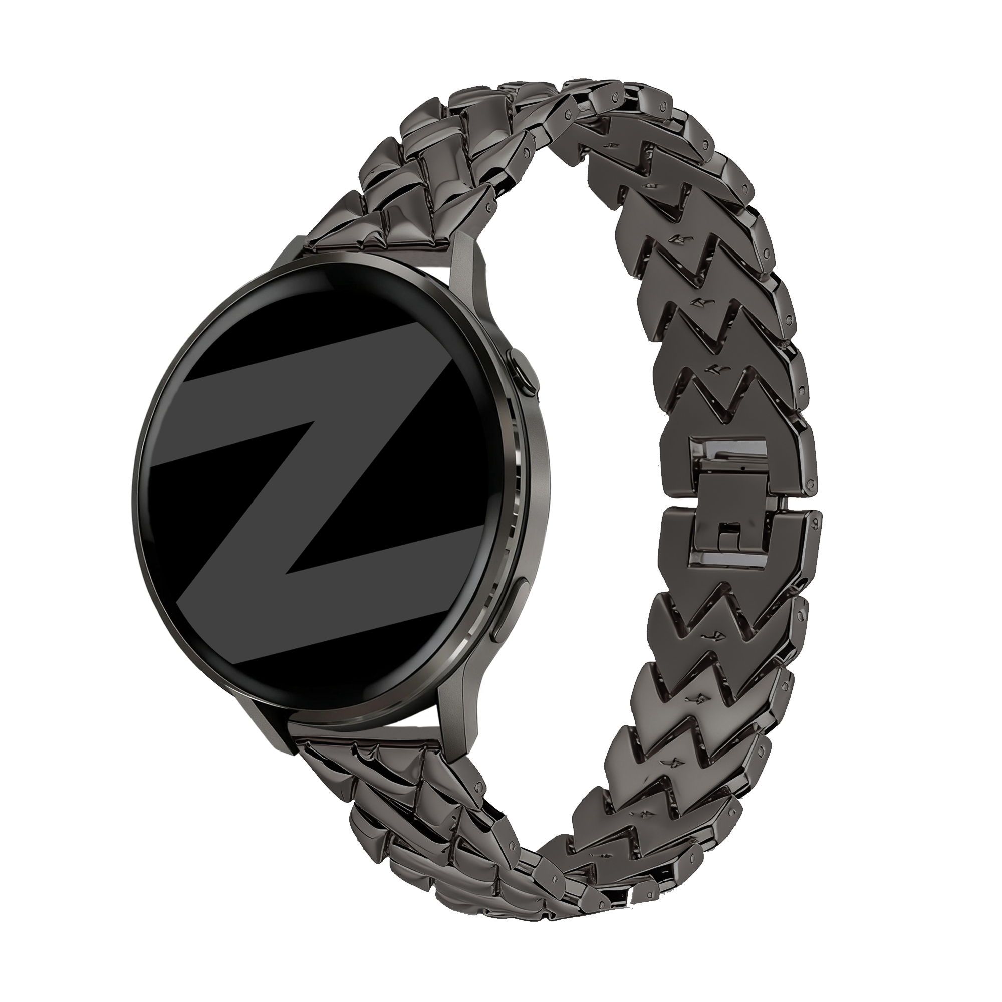 Bandz Withings ScanWatch 2 - 38mm Metal Strap 'V-Type' (Black)