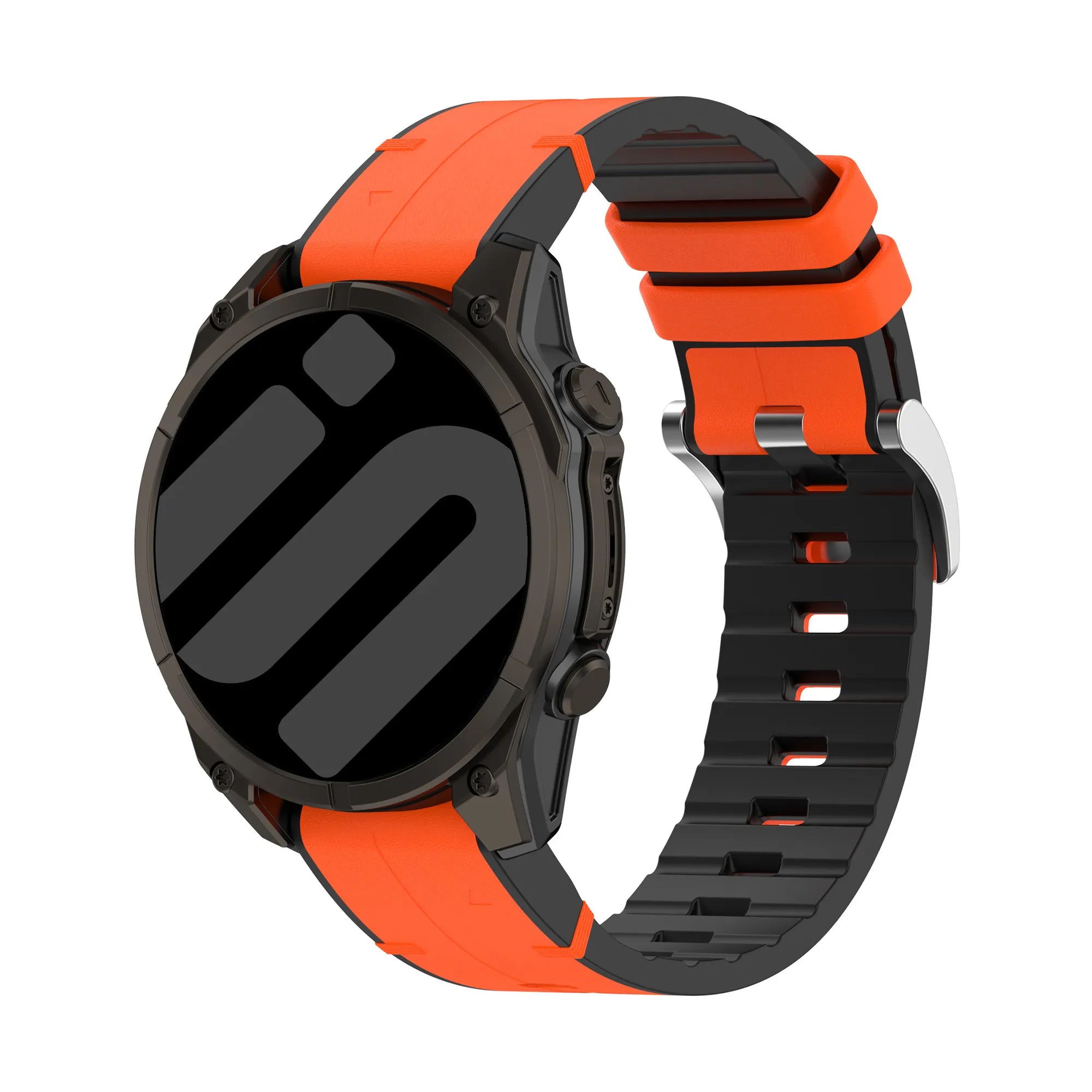 Bracelet cuir hybride Garmin Fenix 5x / 6x (orange)