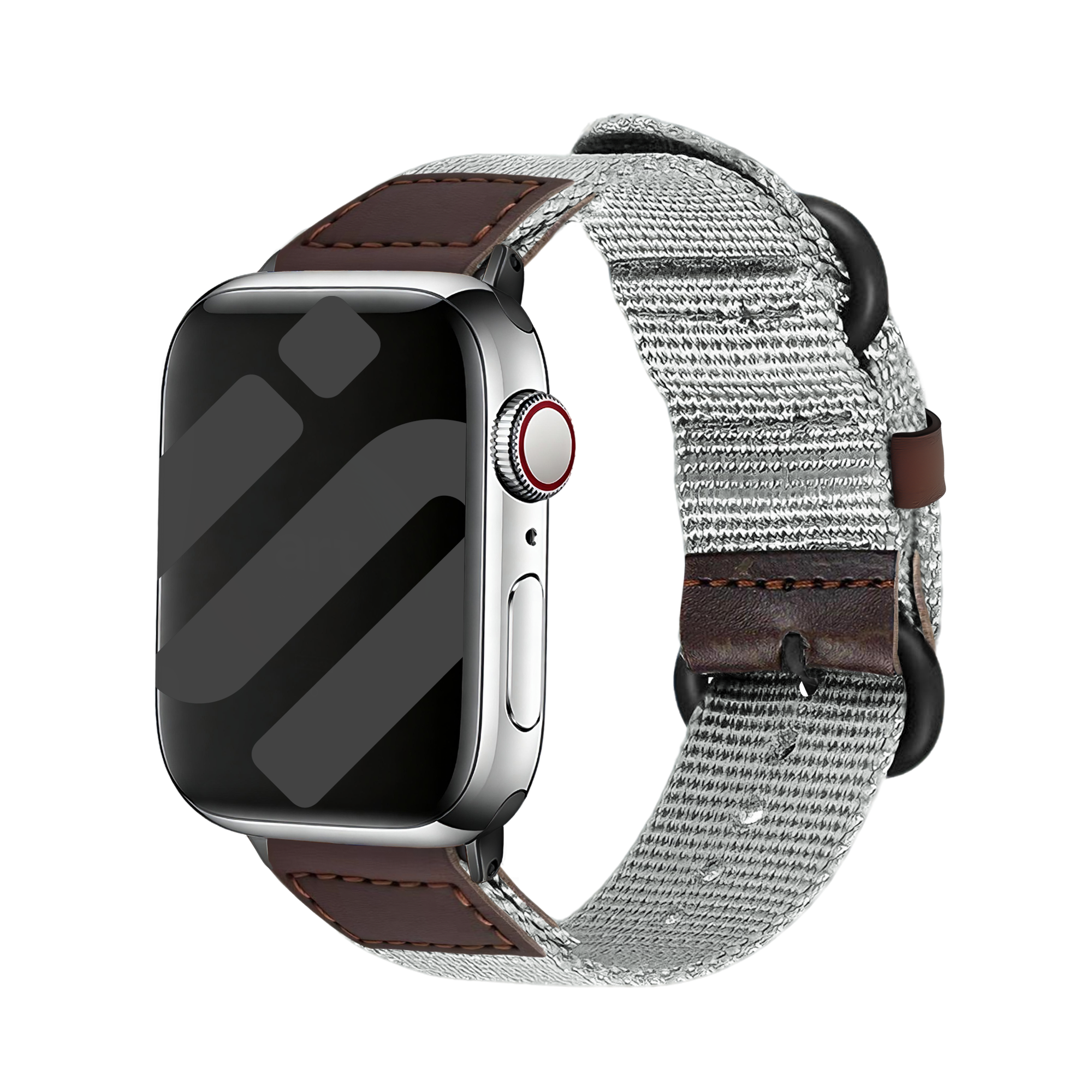 Bracelet canvas Apple Watch Ultra (gris)