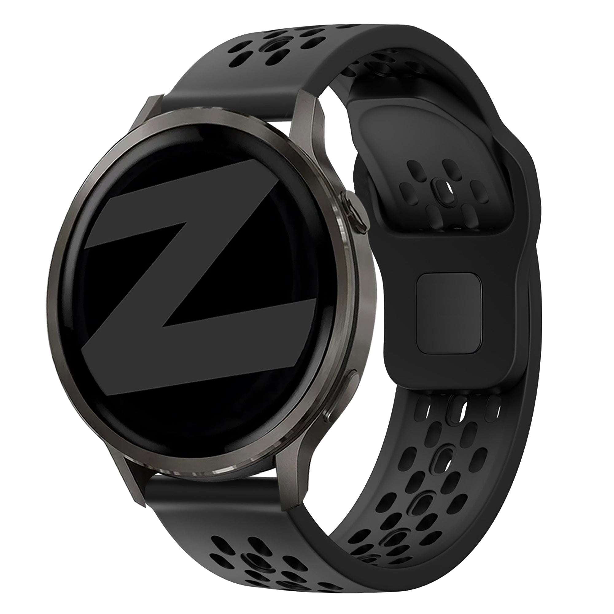 Bandz Bracelet silicone 'Air' Garmin Vivoactive 6 (noir)