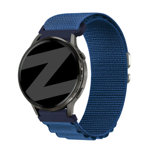 Bandz Bracelet nylon Alpine Garmin Vivomove Sport (bleu)