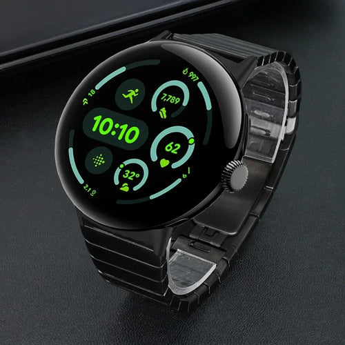 Bracelet métal premium à maillons Google Pixel Watch 5 - 45mm (noir)