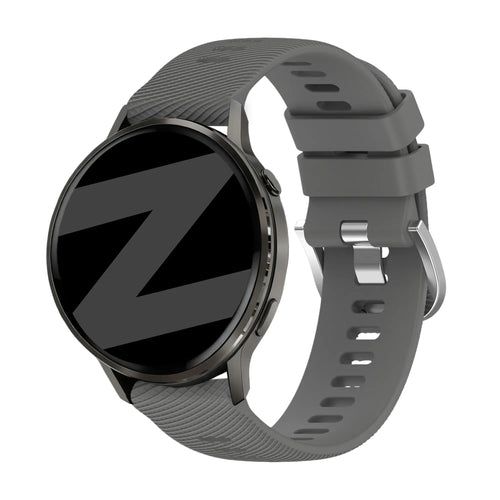Bandz Bracelet silicone 'Deluxe' Garmin Vivoactive 4s (gris foncé)