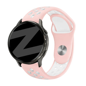 Bandz Bracelet sport 'Deluxe' Garmin Vivomove 3 (rose/blanc)