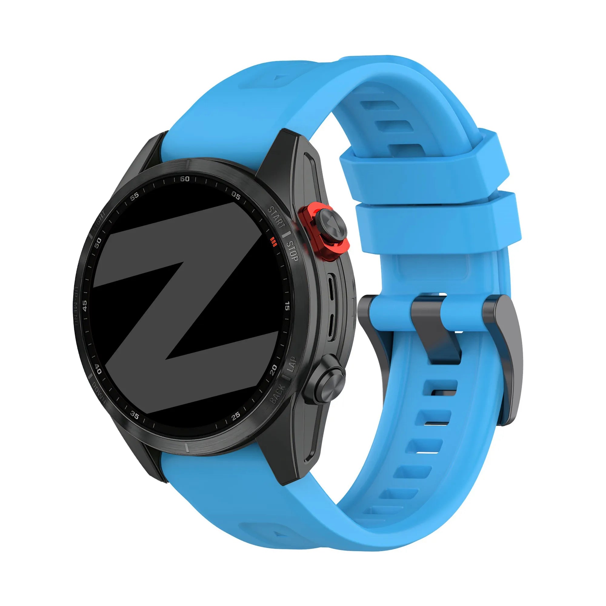 Bandz Bracelet silicone 'Classic' Garmin Approach S70 - 47mm (bleu ciel)
