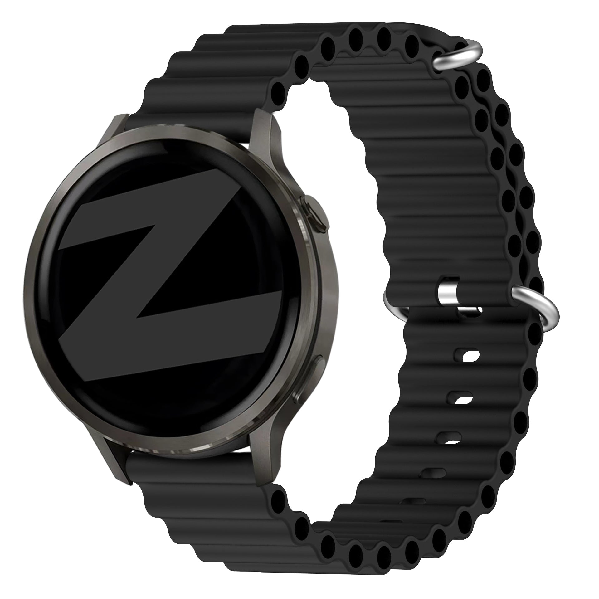 Bandz Bracelet Océan 'Classic' Garmin Vivoactive 6 (noir)