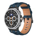 Bracelet cuir solide Samsung Galaxy Watch 8 Classic (bleu foncé)