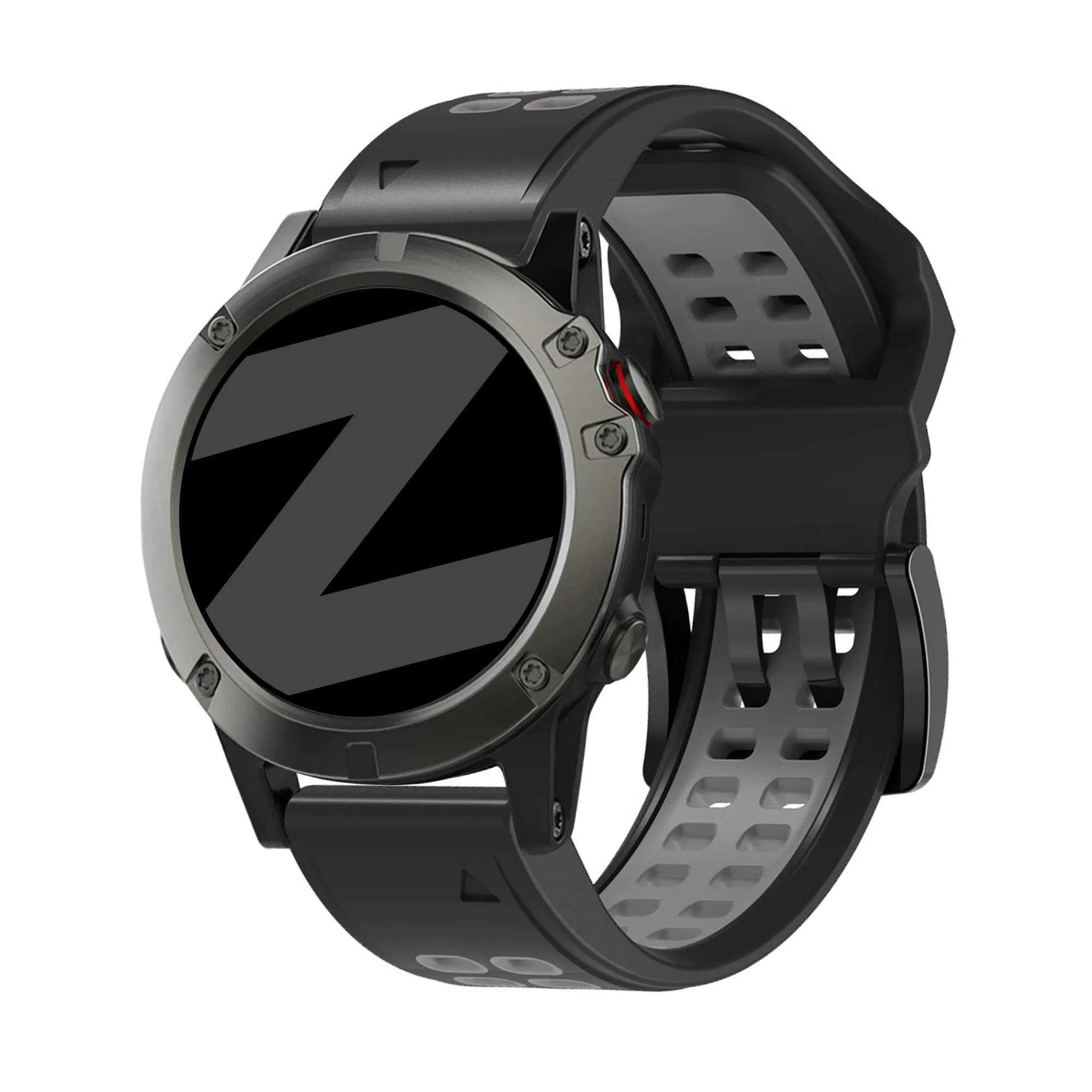Bandz Garmin Tactix 7 Buckled Sport Strap (Black/Grey)