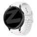 Bandz Bracelet silicone ondulé Garmin Vivoactive 4 (blanc)