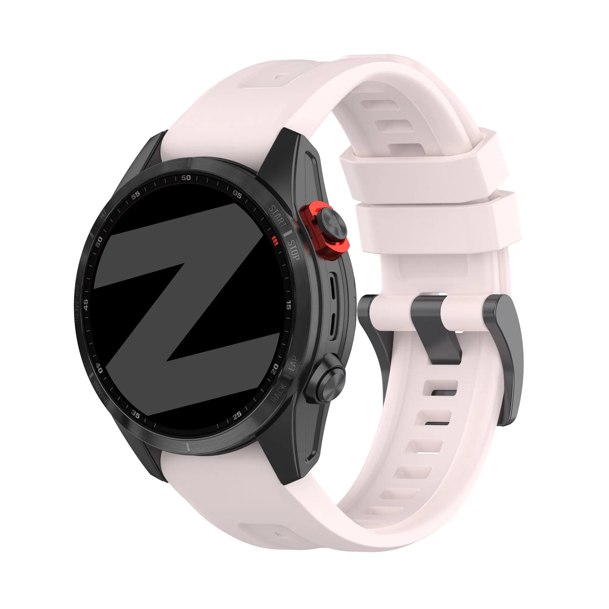 Bandz Bracelet silicone 'Classic' Garmin Approach S70 - 42mm (rose clair)