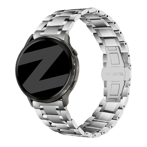 Bandz Bracelet acier 'Deluxe' Garmin Forerunner 55 (argent)