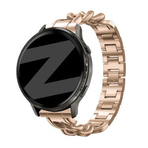 Bandz Bracelet métal 'Chaînes' Garmin Venu 3s (or rose)