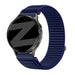 Bandz Bracelet nylon ondulé Garmin Vivomove 3 (bleu foncé)