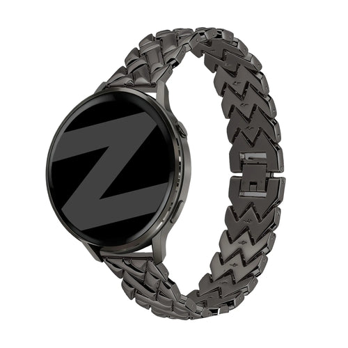 Bandz Bracelet metal 'V-Type' Oppo Watch X2 Mini (noir)